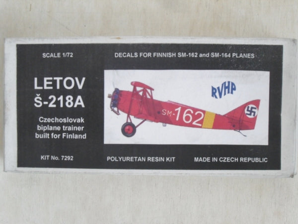 Letov S-218A Trainer 1/72 Scale Resin Model Kit RHVP 7292