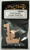 Lockheed F-94C Starfire Cockpit Detail Set 1/72 Scale True Details 72452