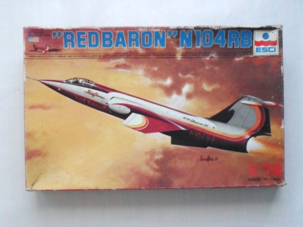 Lockheed N104RB Red Baron Starfighter 1/72 Scale Plastic Model Kit ESCI 9037