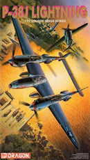 Lockheed P-38 J Lightning Fighter 1/72 Scale Plastic Molel kit Dragon 5018