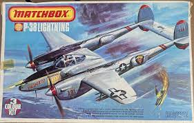 Lockheed P38J Lightning Fighter 1/72 Scale Plastic Model Kit Matchbox PK118