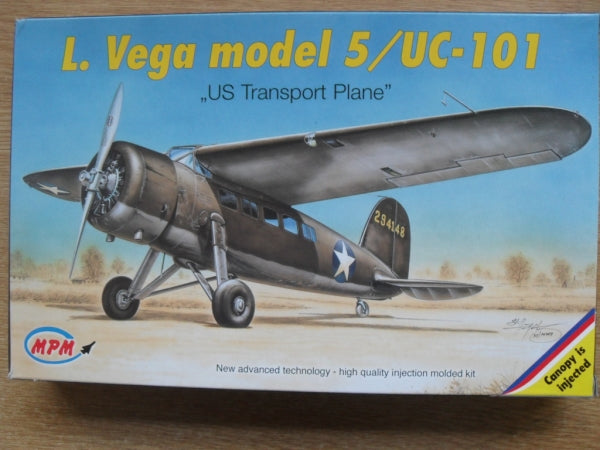 Lockheed UC-101 Vega Lightplane 1/72 Scale  Plastic Model Kit MPM 72522