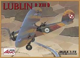 Lublin R XllD Reconnaissance Aircvraft 1/72 Scale Plastic Model Kit Aeroplast 90016