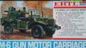 M6 Gun Motor Carriage 1/22 Scale Plastic Model Kit Esci 8516