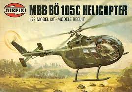 MBB Bo 105C Helicopter 1/72 Scale Plastic Model Kit Airfix 61068-1