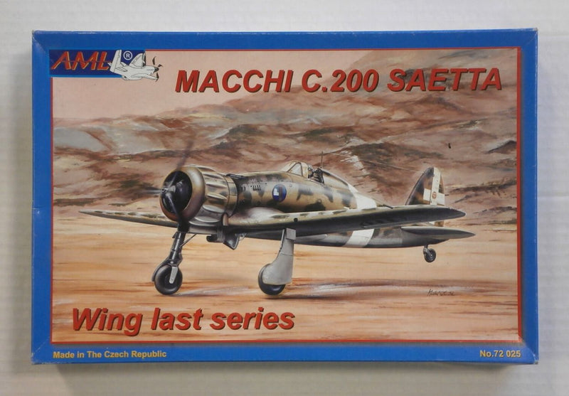 Macchi MC 200 Saetta 1/72 Scale Plastic Model kit AML 72025