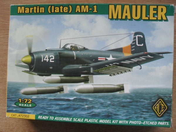 Martin AM-1 Mauler Bomber 1/72 Scale  Plastic Model Kit Ace Model 72302