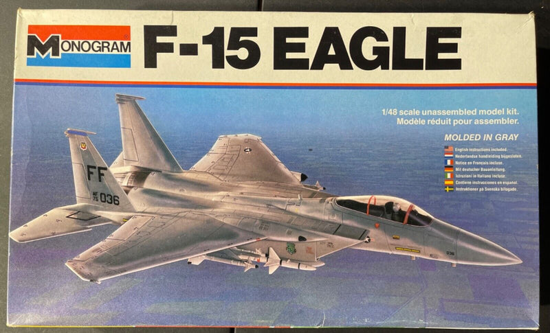 McDonell Douglas F-15A Eagle Fighter 1/48 Scale Plastic Model Kit Monogram 5801