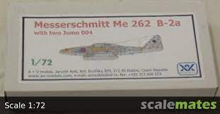 Messerschmitt ME262B-2a Fighter 1/72 Scale Resin Model Kit AV Resins AV132