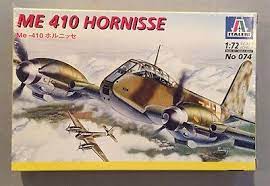 Messerschmitt Me-410 Hornisse Fighter 1/72 Scale Plastic Aircraft Model Kit Italeri 074