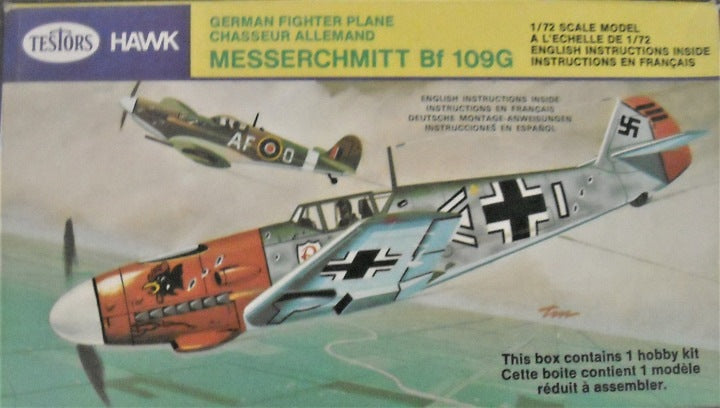 Messerschnitt Me109 G 1/72 Scale Plastic Model Kit Hawk 406