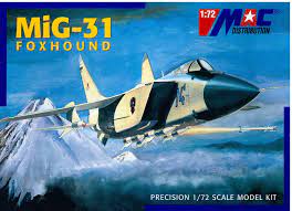 Mikoyan Guerivich Mig-31 "Foxhound" Fighter 1/72 Scale Plastic Model Kit MAC Distribution 72039