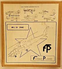 Mil MI-24 Hind Helicopter 1/72 Scale  Vacuform Plastic Model Kit Formaplane 8