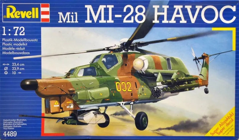Mil Mi-28A "Havoc"  Helicopter 1/72 Scale Plastic Model Kit Revell 4489