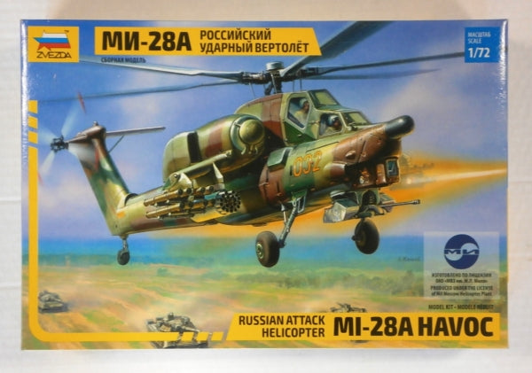 Mil Mi-28A "Havoc"  Helicopter 1/72 Scale Plastic Model Kit Zveda 7246