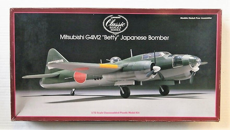 Mitsubishi G4N2 "Betty" Bomber 1/72 Scale Plastic Model KitLindberg 5306