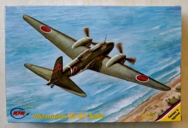 Mitsubishi Ki-21 "Sally" Bomber 1/72 Scale Plastic Model Kit MPM 72092