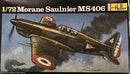 Morane Saulnier MS-406 Fighter 1/72 Scale Plastic Model Kit Heller 213