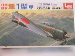 Nakajima Ki-43 -1 Hayabusa "Oscar" Fighter 1/72 Scale Plastic Model Kit LS Models A101