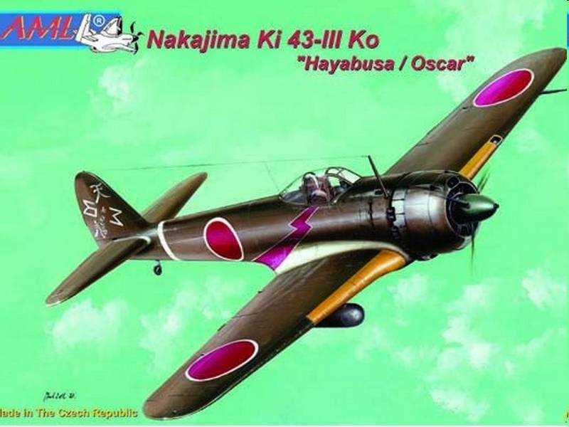 Nakajima Ki-43 -lll Ko Hayabusa "Oscar" Fighter 1/72 Scale Plastic Model Kit AML 72033