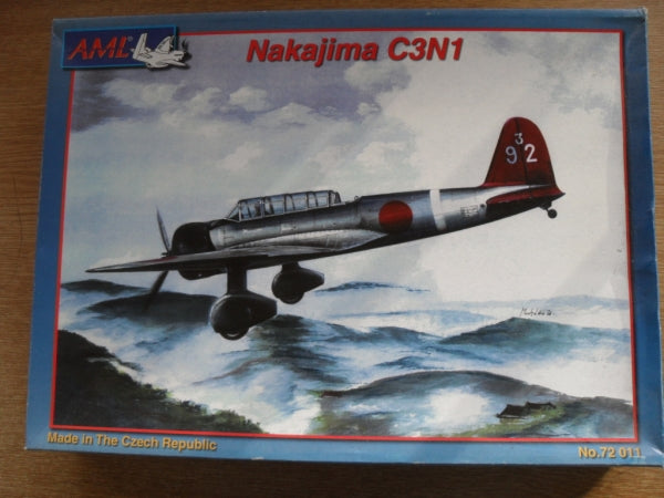 Nakajina C3N1 Reconnaissance Aircraft 1/72 Scale Plastic Model Kit AML 72011