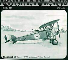 Nieuport 12 Fighter 1/72 Scale Plastic Model Kit Formaplane C24