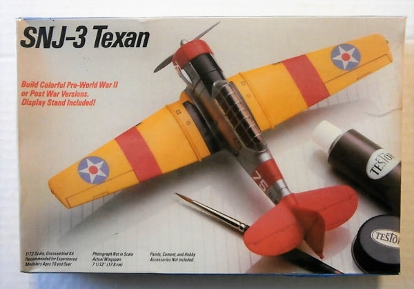 North American SNJ Texan Trainer 1/72 Scale Plastic Model Kit Testors 696