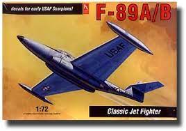 Northrop F-89A/B Scorpion  Fighter 1/72 Scale Plastic Model Kit Hobbycraft HC1370