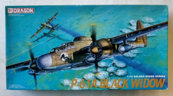 Northrop P-61 Black Widow Fighter 1/72 Scale Plastic Model Kit Dragon 5016