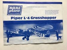 Piper L4 Grasshopper Lightplane 1/72 Scale Plastic Vacuform  Model Kit Rareplanes