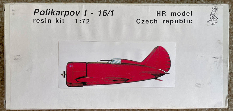 Polikarpov I-16/1 Fighter 1/72 Scale Resin Model Kit HR Models