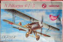 Polikarpov I-3 Fighter 1/72 Scale Plastic Model Kit Nakotne NE2001