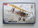 RAF SE5A Fighter 1/72 Scale Plastic Model Kit Roden 045