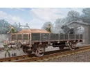 Railway Gondola Car Low Sides 1/35 Scale Plastic Model Kit Trumpeter 01518