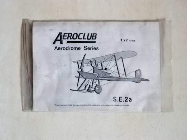 Royal Aircraft Factory SE-2a  1/72 Scale Plastic Vacuform Model Kit Aeroclub K306