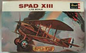 SPAD Xlll Fighter 1/72 Scale  Plastic Model Kit Revell H-627