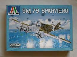 Savoia Marchetti SM79 Sparviero Bomber 1/72 Scale Plastic Model Kit Italeri 1225