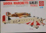 Savoia Marchetti SM81 Pipistrello Bomber 1/72 Scale Plastic Model Kit Supermodel 10-008