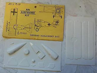 Siemens Schockert Dlll Fighter 1/72 Scale Plastic Vacuform Model Kit Airframe 7