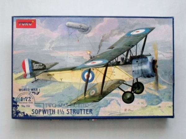 Sopwith 1 1 1/2 Strutter Fighter 1/72 Scale Plastic Model Kit Toko 118