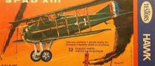 Spad S Xlll Biplane 1/72 Scale Plastic Model Kit Testors 617