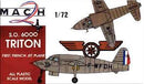 Sud Ouest 6000 Triton 1/72 Scale Plastic Model Kit Mach 2 GP005