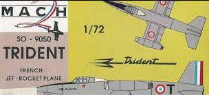 Sud Ouest 9050 Trident ll 1/72 Scale Plastic Model Kit Mach 2 GP009