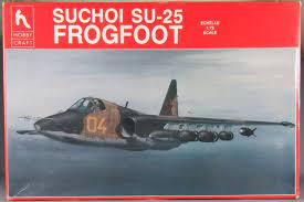 Sukhoi SU25 Frogfoot  Fighter 1/72 Scale Plastic Model Kit Hobbycraft HC1382