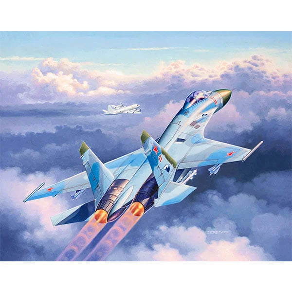 Sukhoi Su27 Flanker Fighter 1/72 Scale Plastic Vacuform Model Kit Gerard J Elliot