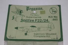Supermarine Spitfire MK 22-24 1/72 Scale Plastic Model Kit Pegasus 002