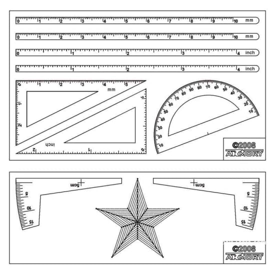 Transparent Flexible Rulers The Armory SBXX02