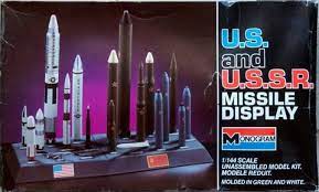 US and USSR Missle Display Set 1/1444 Scale Plastic Model Kit Monogram 6019