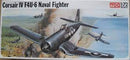 Vought F4U-6 Corsair Mk lV  1/72 Scale Plastic Model Aircraft Frog F425