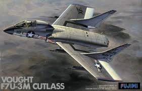 Vought F7U3 Cutlass Fighter 1/72 Scale Plastic Model Kit Fujimi H12